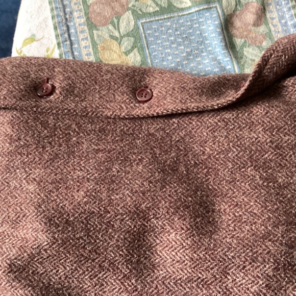 SALE! Hunt Valley tweed wool  herringbone jacket, size 14 - Picture 3 of 5